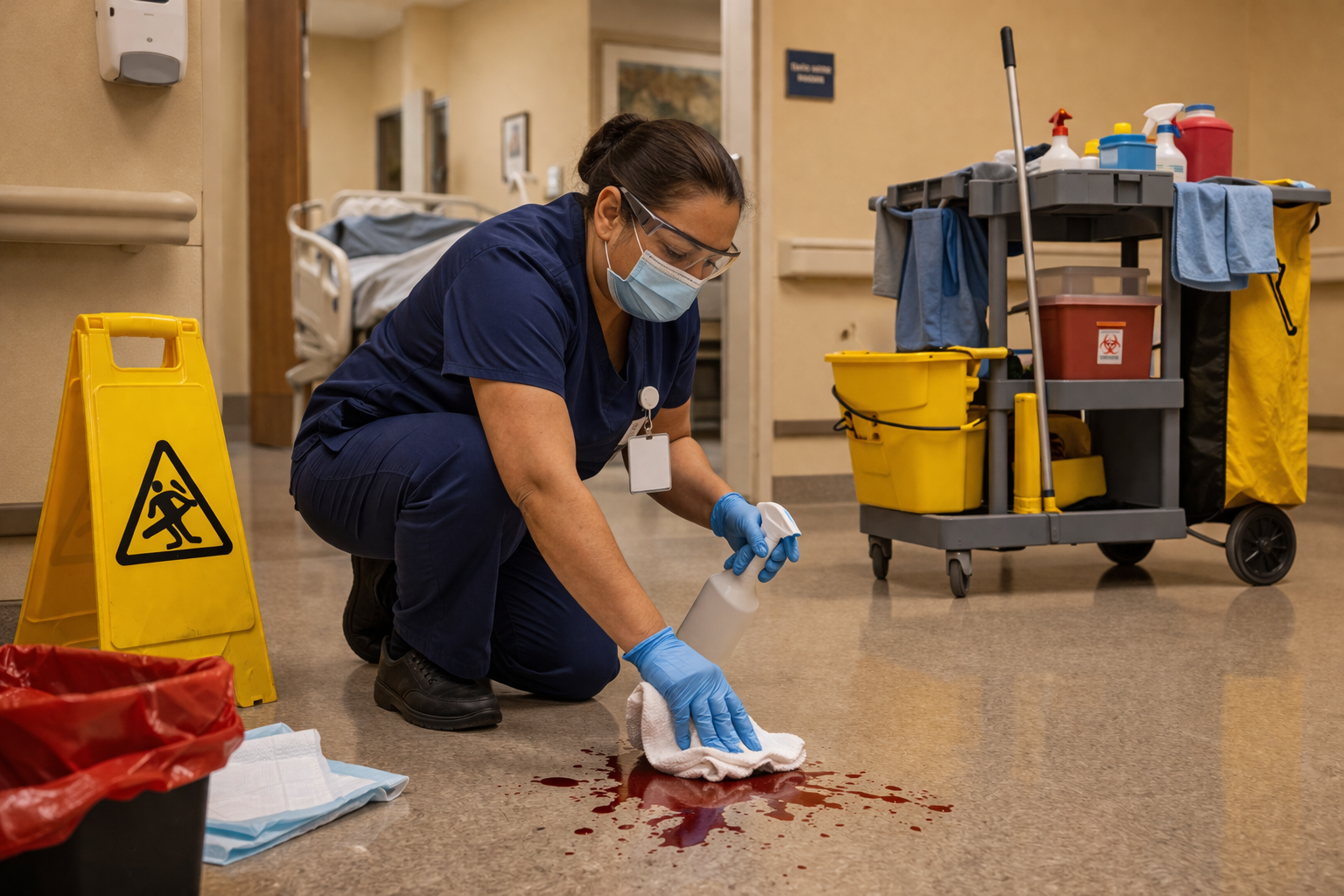 Bloodborne Pathogens (Exposure Control) Cleaners and Staff