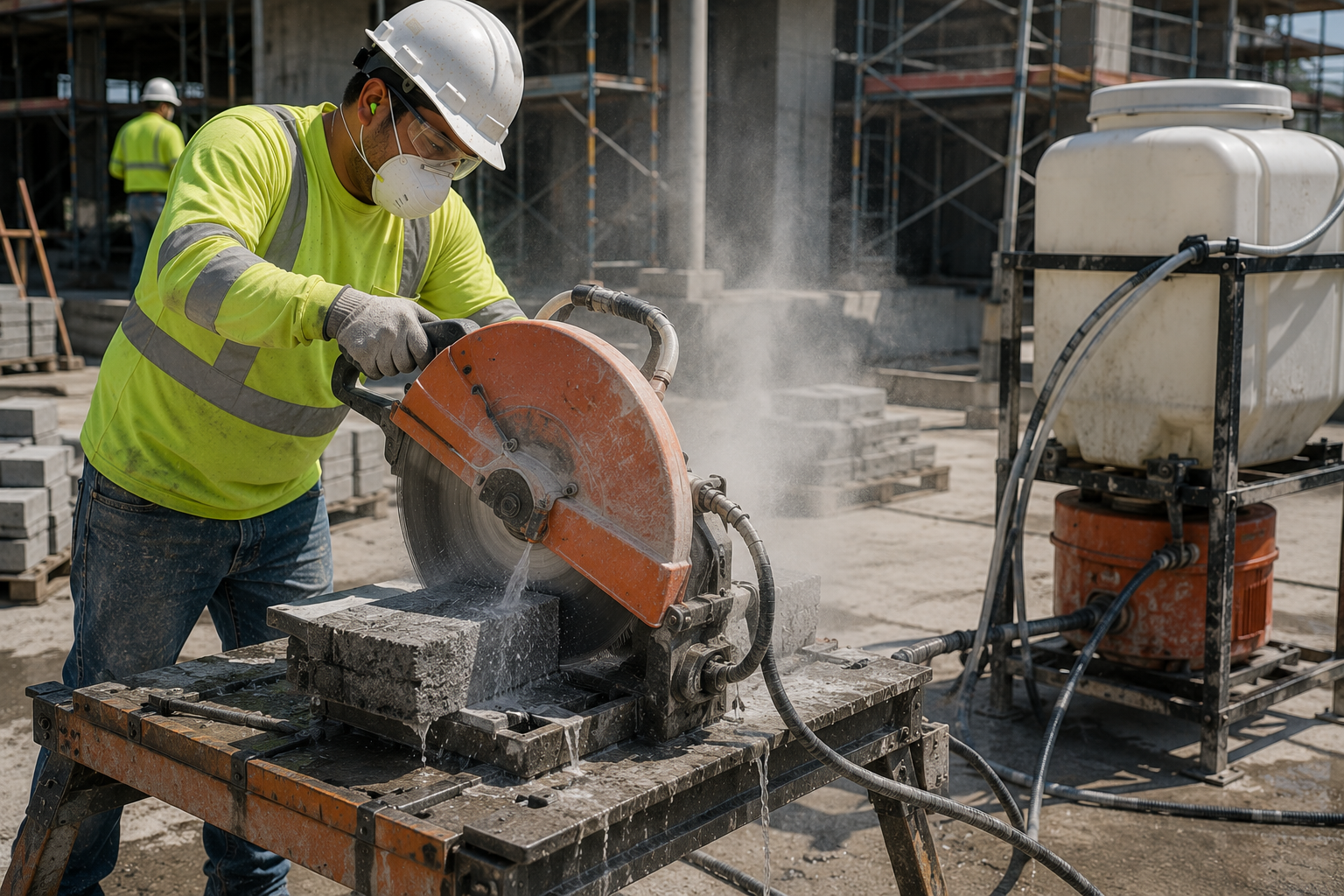 Silica Chop Saw Safety